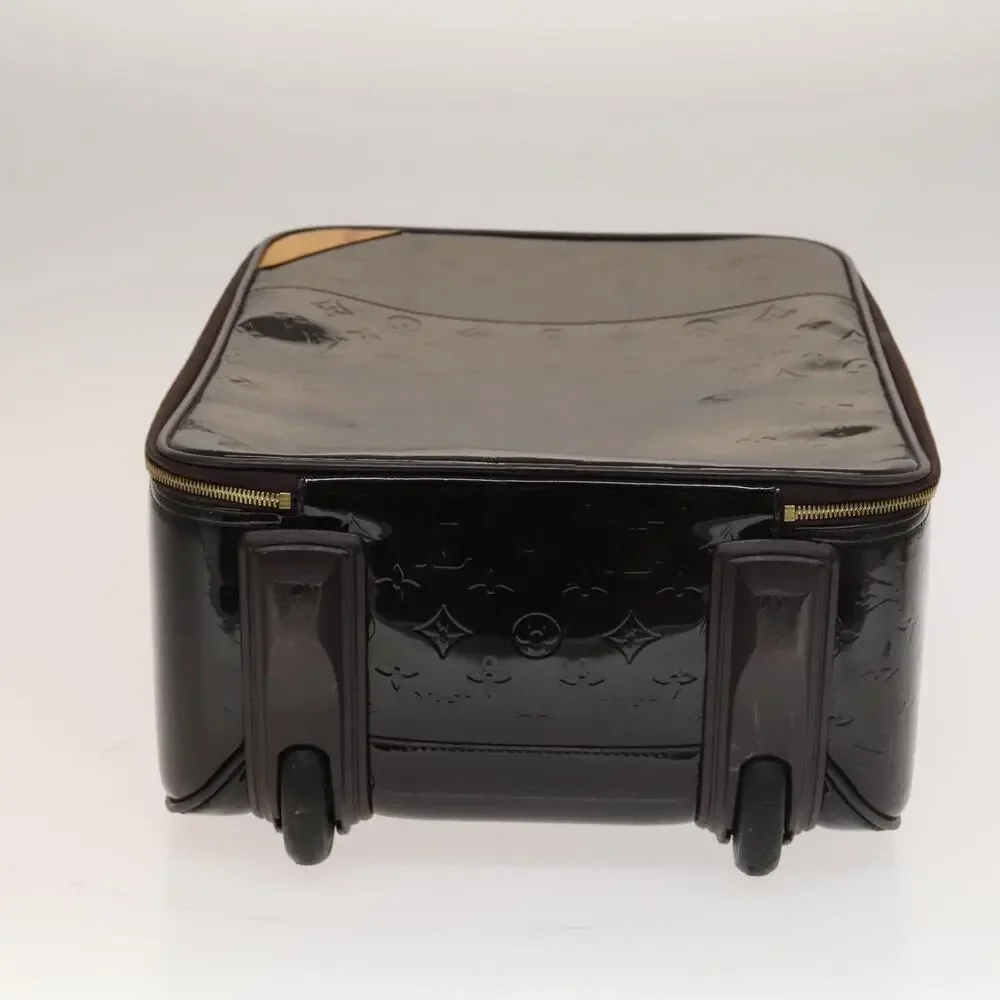 LOUIS VUITTON Monogram Vernis Pegas 45 Suitcase Amarante M91277